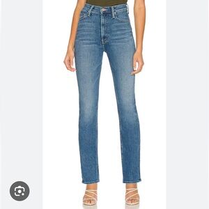 MOTHER Rider Skimp Jeans Straight High Waisted First Mate Size 26